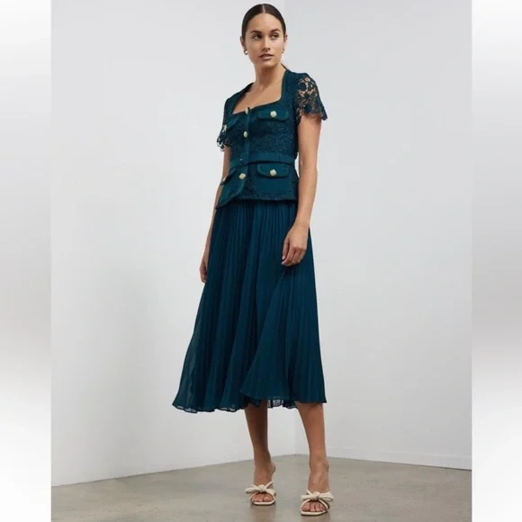 green emerald velvet dress City Girl Green Gold Button Wrap Front Mini Dress